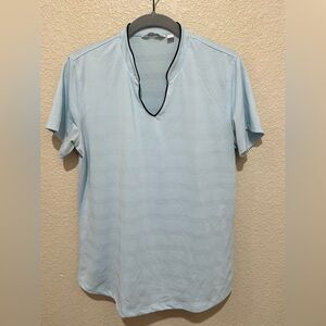 Lady Hagen Light Blue Short Sleeve Golf Shirt Size L